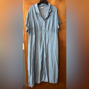 Terra & Sky Blue Maxi Dress